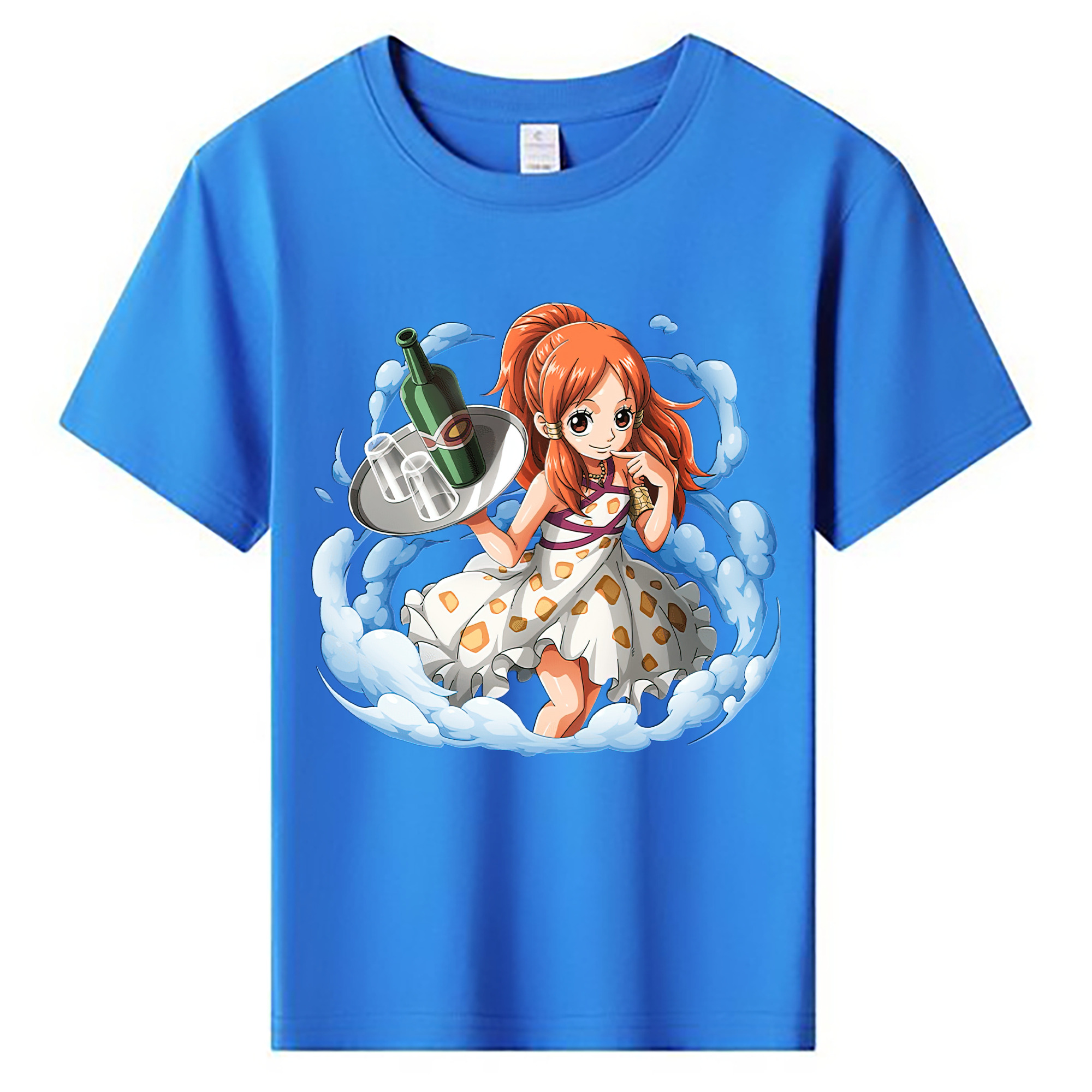 （画像用） ワンピース ナミ ONE PIECE Nami 綿100％キッズTシャツ（フロントプリント）
